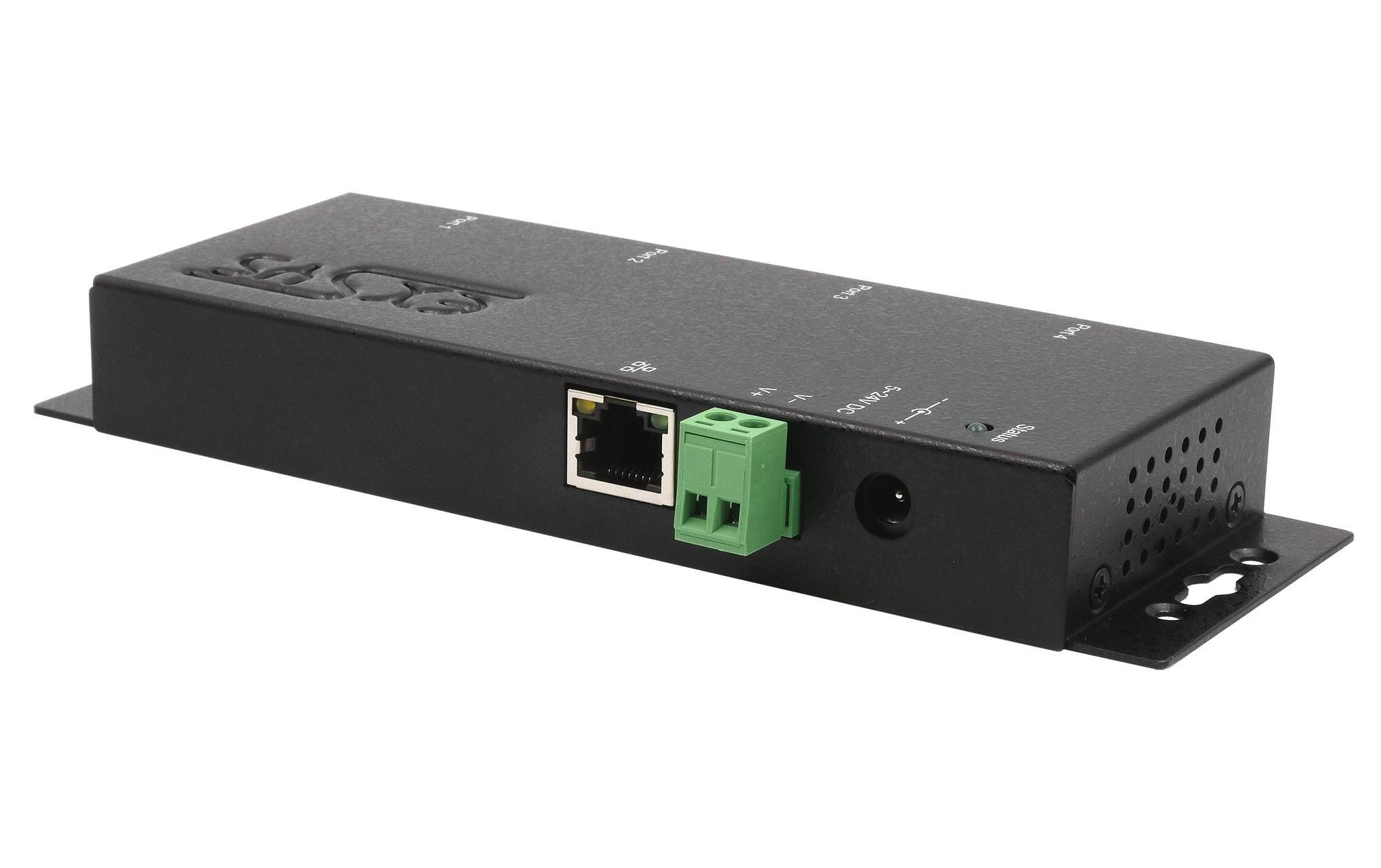1925802_1 - Mediatech EXSYS EX-6114-2, Geräteserver 4x RS232 Serial Device Server inkl. Netzteil