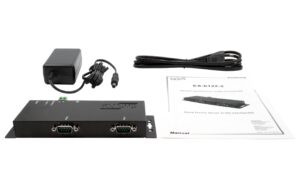 1925804_4 - Mediatech EXSYS EX-6122-2, Server 2xRS232/422/485 Serial Device Server inkl. Netzteil