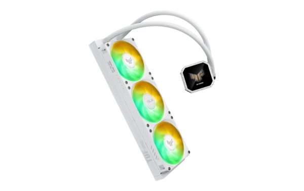 1925883_4 - Mediatech Asus TUF GAMING LC III 360 ARGB LCD WHT Liquid CPU Cooler, 3x120mm ARGB, LCD