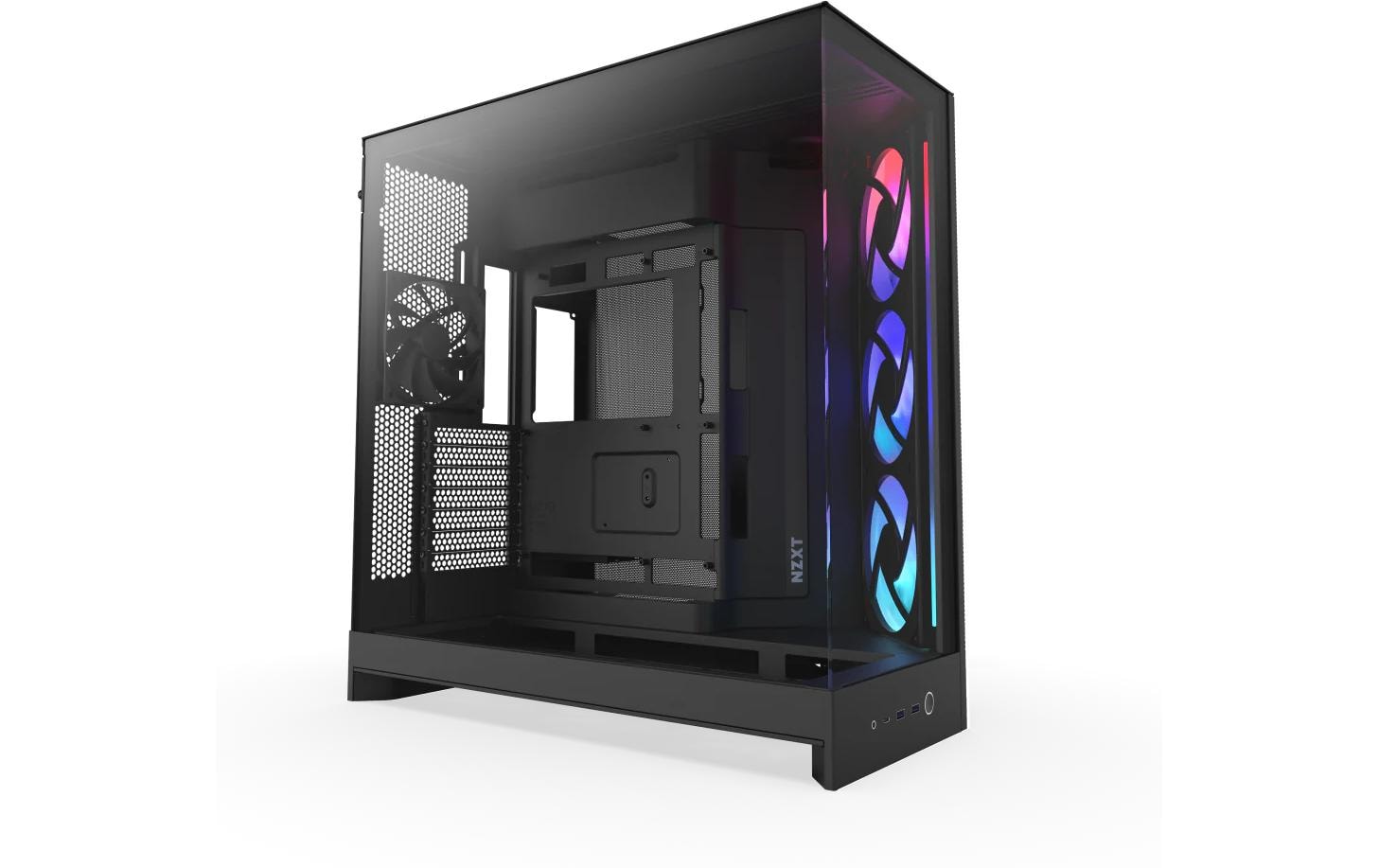 1927043 - Mediatech NZXT H9 Flow 2025 RGB Schwarz E-ATX, 6x 2.5, 2x 3.5, RGB kaufen Schweiz | Mediatech.ch