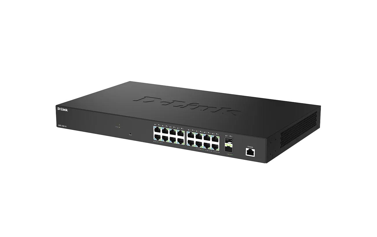 1927873 - Mediatech D-Link DMS-1250-18/E: 18 Port Multi-Gbit 16x 2.5Gbit, 2x 10G SFP+, Fanless kaufen Schweiz | Mediatech.ch