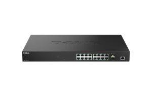 1927873_1 - Mediatech D-Link DMS-1250-18/E: 18 Port Multi-Gbit 16x 2.5Gbit, 2x 10G SFP+, Fanless