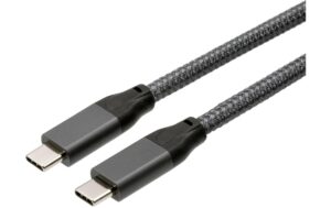 EXSYS EX-K1596-1.0, USB3.2 C-C, 1m, 100W grau ,20 Gbit, USB-C Stecker USB-C Stecker