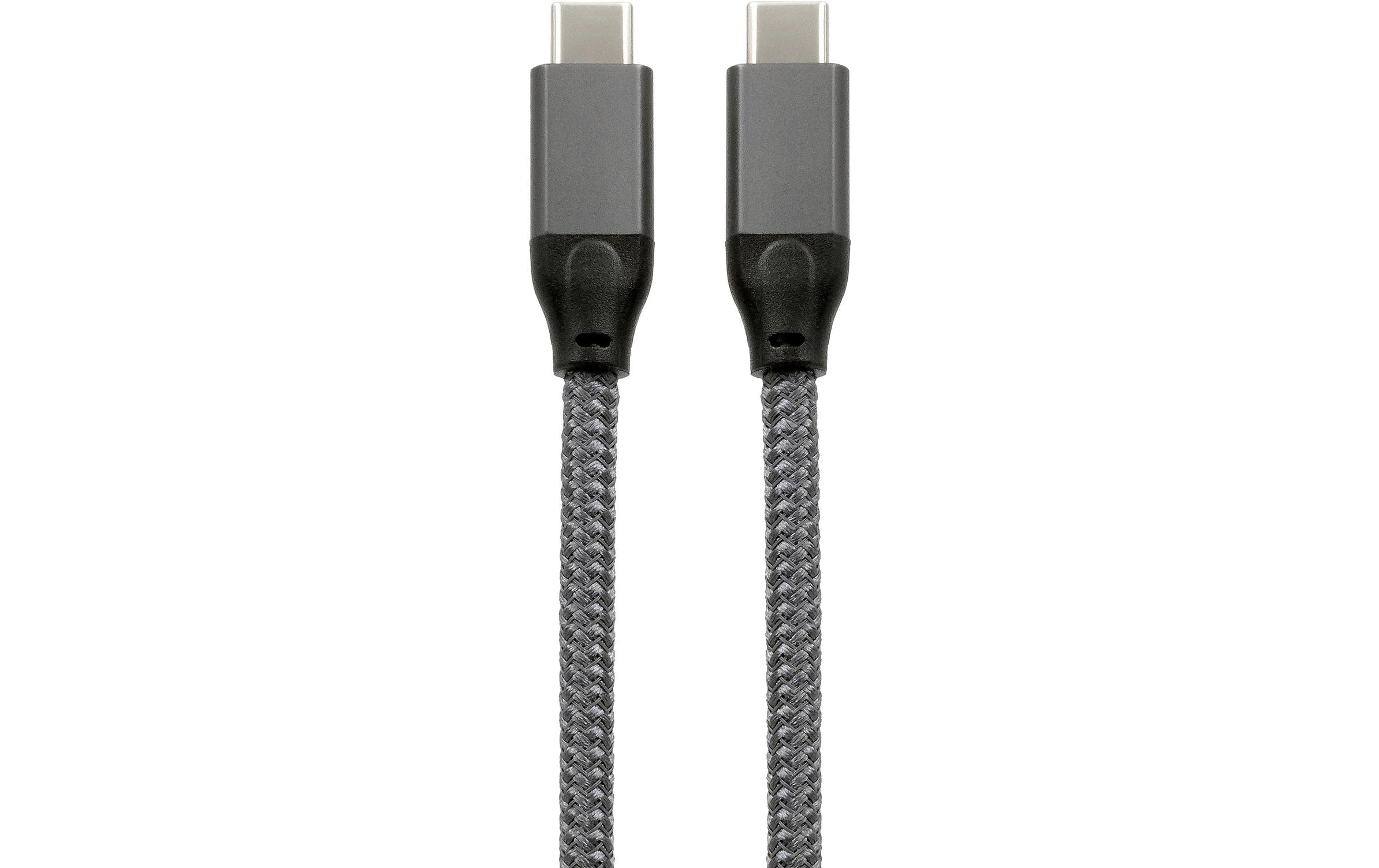 1928271 - Mediatech EXSYS EX-K1596-3.0, USB3.2 C-C, 3m, 100W grau ,20 Gbit, USB-C Stecker USB-C Stecker