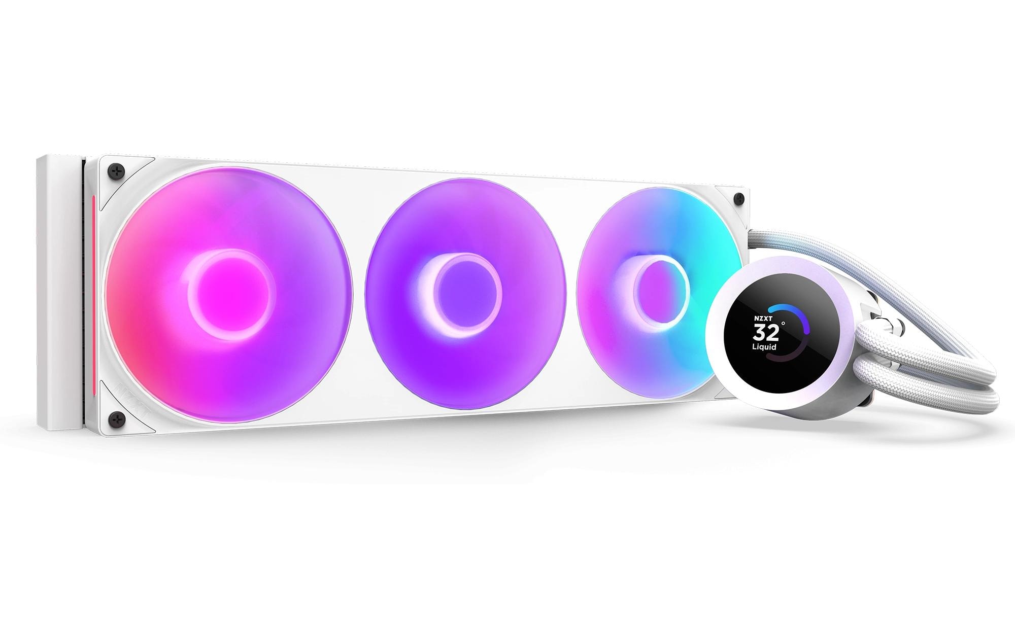 1928290 - Mediatech Wasserkühler NZXT Kraken Plus 360 V2 Weiss, AMD und Intel S. kaufen Schweiz | Mediatech.ch