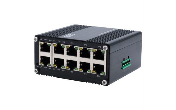 EXSYS EX-62025POE, 10-Port Switch Industrial Switch, unmanaged, PoE, 48-57VDC