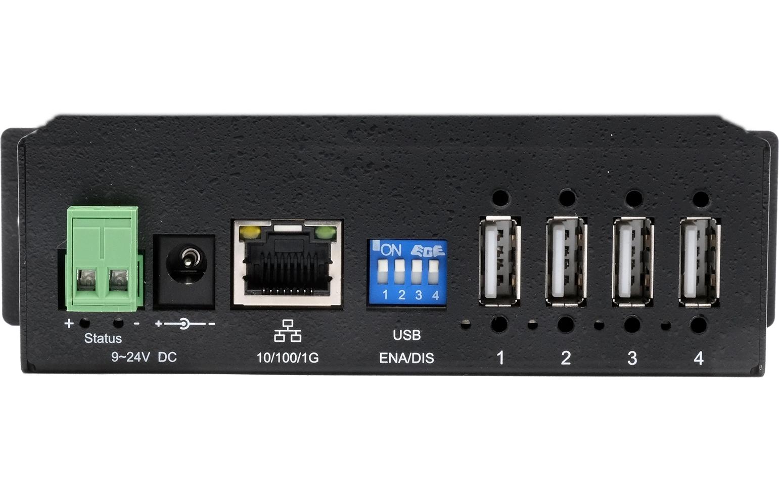 1928376_1 - Mediatech EXSYS EX-6003HMVS, IP USB2.0 Server 4x USB 2.0, 15KV ESD, Metallgehäuse