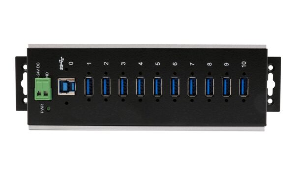 1928380_2 - Mediatech EXSYS EX-1110HMVS-WT, 10xUSB3.2, Metall HUB 15KV ESD Schutz, -40°C bis +85°C