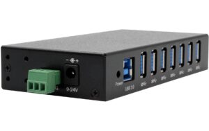 EXSYS EX-11237HMS-2, 7-Port USB3.2 HUB 15KV ESD Schutz, Wand+Tisch+DIN-Rail