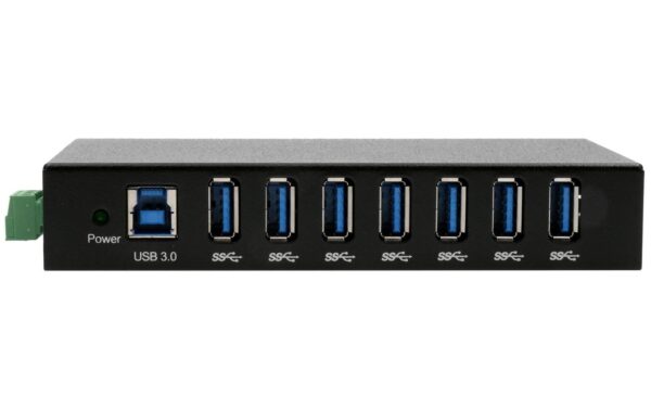 EXSYS EX-11237HMS-2, 7-Port USB3.2 HUB 15KV ESD Schutz, Wand+Tisch+DIN-Rail