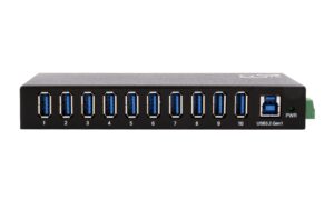 1928384_1 - Mediatech EXSYS EX-11290HMS, 10-Port USB3.2 HUB 15KV ESD Schutz, Wand+Tisch+DIN-Rail
