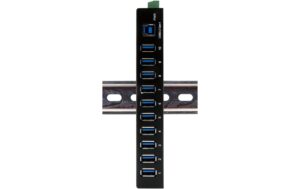 1928384_2 - Mediatech EXSYS EX-11290HMS, 10-Port USB3.2 HUB 15KV ESD Schutz, Wand+Tisch+DIN-Rail