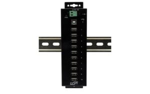 1928389_2 - Mediatech EXSYS EX-1170HMVS, 10x USB2.0, Metall HUB 15KV ESD Schutz, Din-Rail, verschraubbar