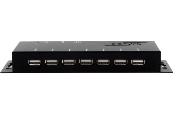 1928390_2 - Mediatech EXSYS EX-1177-2, 7x USB2.0, Metall HUB Wand, Tisch, verschraubbar