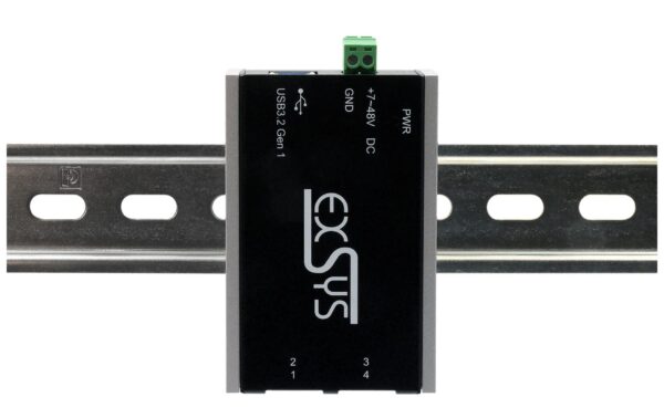 1928394_2 - Mediatech EXSYS EX-1181HMS-WT, 4x USB3.2, Metall HUB 15KV ESD Schutz, -40°C bis +85°C