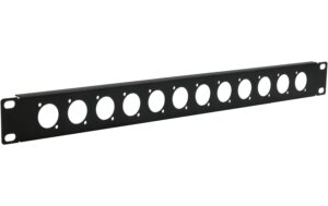 1928545 - Mediatech EXSYS EX-49298,19 D-Typ Patchpanel, 12Port 1HE, schwarz, XLR