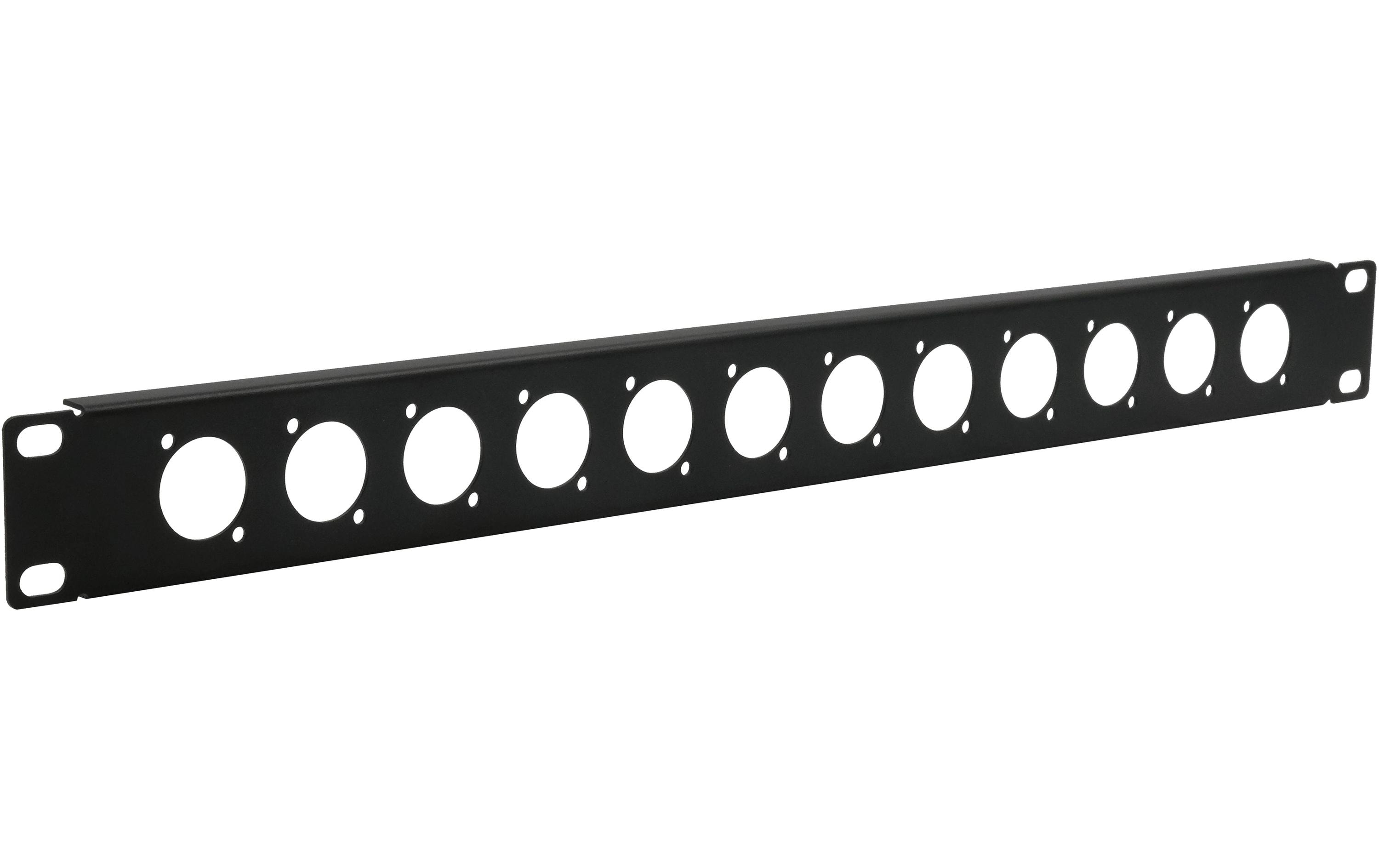 1928545 - Mediatech EXSYS EX-49298,19 D-Typ Patchpanel, 12Port 1HE, schwarz, XLR