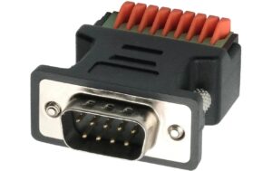 EXSYS EX-49110, DB9 zu Terminal Block, 9Pin Adapter 9-pin Stecker/9-pin Terminal Block