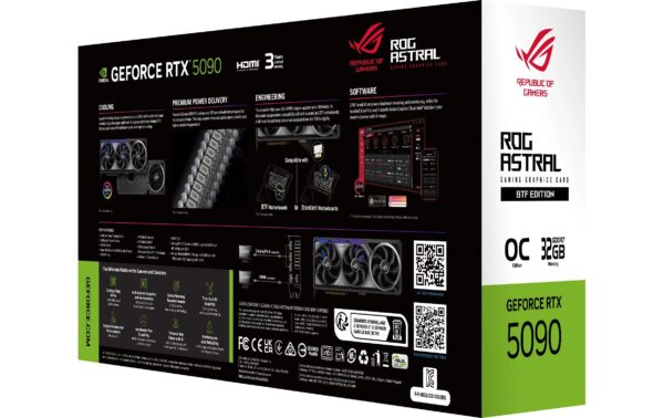 1929952_4 - Mediatech ASUS ROG Astral RTX5090 O32G BTF GAM, GDDR7 GeForce RTX5090 O32G, 3x DP,2x HDMI