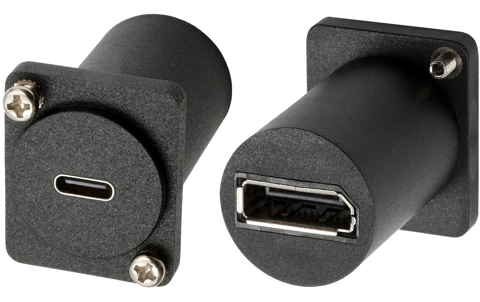 1929969_1 - Mediatech EXSYS EX-49172, D-Typ Adapter USB-C zu DP Buchse zu Buchse, USB-C zu DP, 4K@60Hz