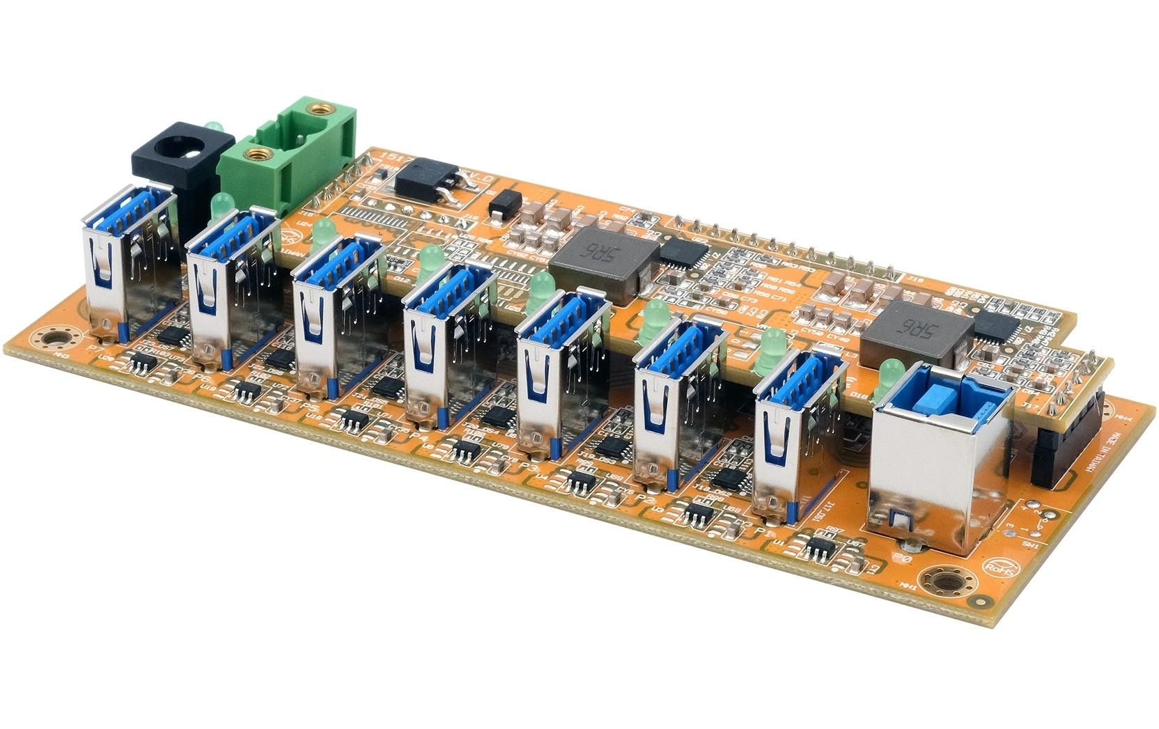 1929983 - Mediatech EXSYS EX-1187HMVS-2-PL, 7x USB3.2, HUB 15KV ESD, nur Platine kaufen Schweiz | Mediatech.ch