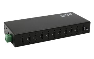 EXSYS EX-12270HMS, 10x USB3.2, Metall HUB 15KV ESD, 10xUSB-C, 79.5W
