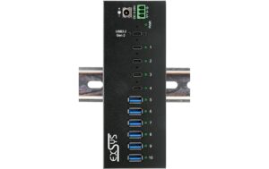 1929992_2 - Mediatech EXSYS EX-12280HMS, 10x USB3.2, Metall HUB 15KV ESD, 4xUSB-C, 6xUSB-A