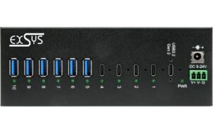 1929992_3 - Mediatech EXSYS EX-12280HMS, 10x USB3.2, Metall HUB 15KV ESD, 4xUSB-C, 6xUSB-A