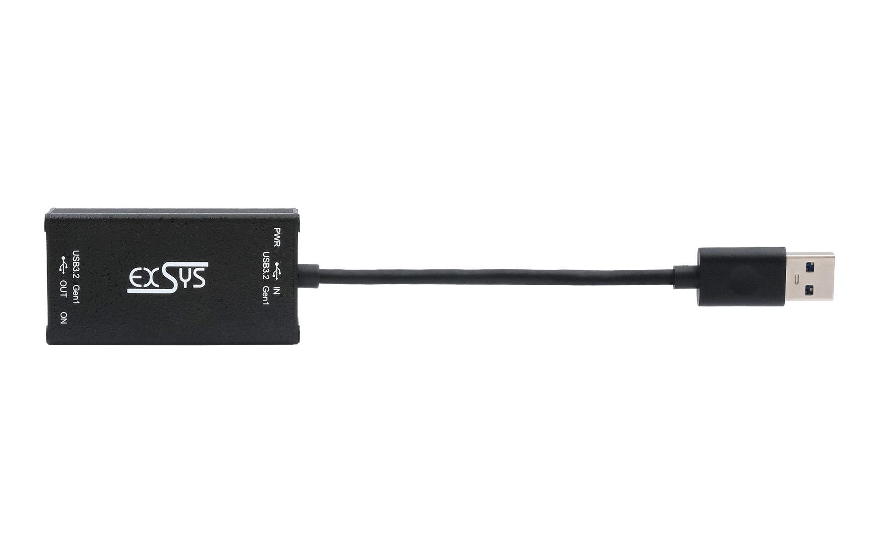 1930001_1 - Mediatech EXSYS EX-1501HMVS-A, 1x USB3.2, managed HUB 15KV ESD, 1xUSB-A zu A, Managed USB-Hub