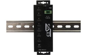 1930005_2 - Mediatech EXSYS EX-1537HMVS, 7x USB3.2, managed HUB 15KV ESD, 7xUSB-C, Managed USB-Hub