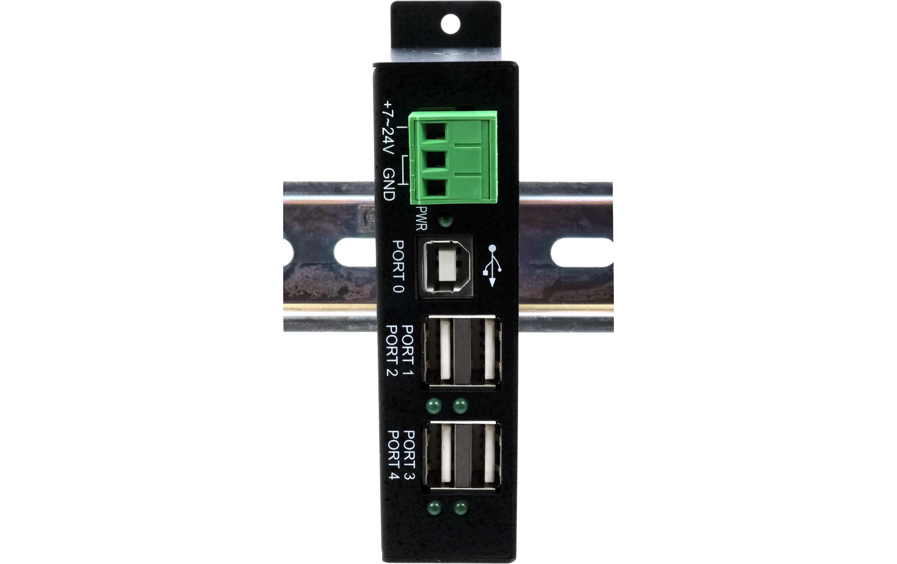1930007_1 - Mediatech EXSYS EX-1594HMS, 4x USB2.0, managed HUB 15KV ESD, 4xUSB-A, Managed USB-Hub