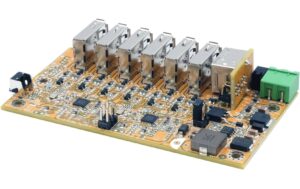 EXSYS EX-1596HMVS-PL, 6x USB2.0,nur Platine 15KV ESD, 6xUSB-A, Managed USB-Hub