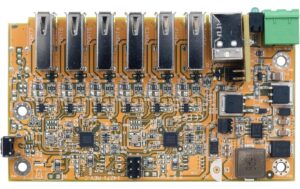 EXSYS EX-1596HMVS-PL, 6x USB2.0,nur Platine 15KV ESD, 6xUSB-A, Managed USB-Hub