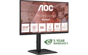1930160_1 - Mediatech AOC 24 24E4CV IPS WLED, 1920 x 1080 120Hz HDMI, USB-C, DP, PD 90W,Daisy Chain, Pivot