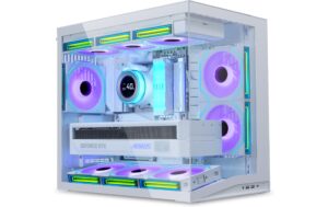 1932815 - Mediatech Lian Li Li O11 Dynamic Mini V2 Minii-Tower, Tempered Glass, Weiss