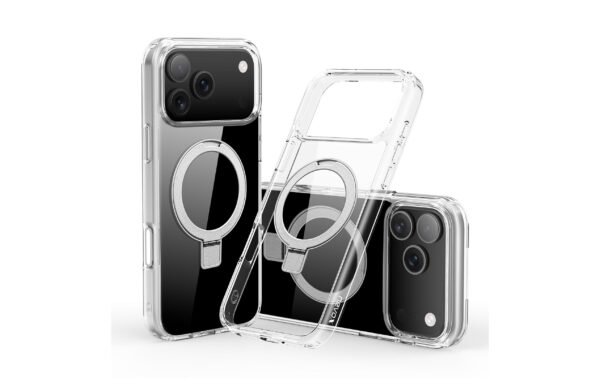 1934167_2 - Mediatech Nevox StyleShell SHOCKFlex mit Standfunktio iPhone 17 Pro Max, Transparent