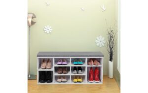Vasagle Schuhschrank mit Polster 104x30x48 cm (LxBxH), Holz