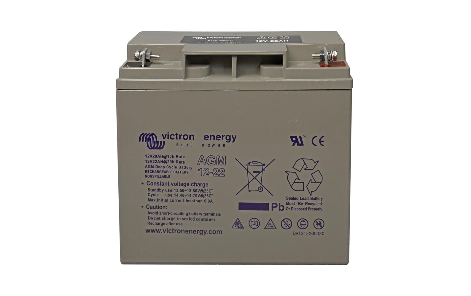 1934341 - Mediatech Victron Energy AGM Deep Cycle Batterie 12V/22Ah kaufen Schweiz | Mediatech.ch