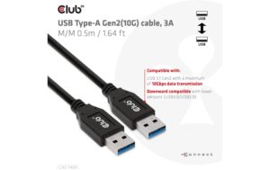 1934650_1 - Mediatech Club 3D, USB Typ-A Gen2(10G) Kabel L= 0.5 Meter