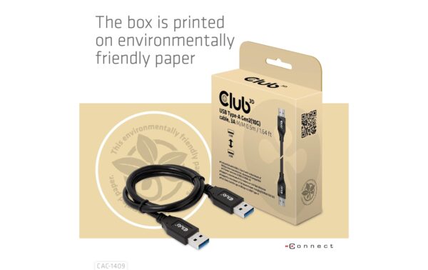 1934650_7 - Mediatech Club 3D, USB Typ-A Gen2(10G) Kabel L= 0.5 Meter