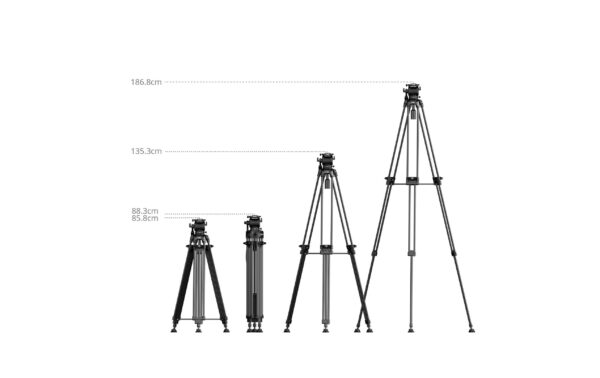 1935008_7 - Mediatech SmallRig FSD14 FreeSpeed Heavy-Duty Tripod Aluminum Alloy