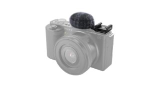 SmallRig Cold Shoe Adapter with Furry Windscreen for Sony ZV