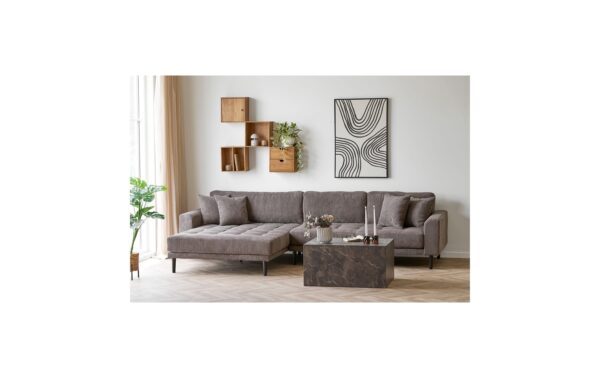 House Nordic Wandregal Townshill, Eiche mit Schubladen, 30x18x30 cm (LxBxH)