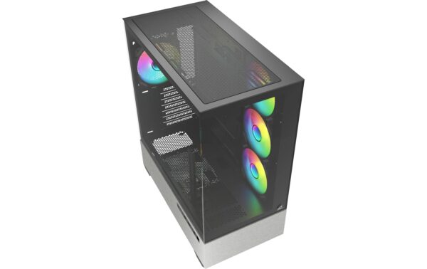 Sharkoon AK7 ARGB Black ATX, 2x U3, TG, 4x 120mm ARGB