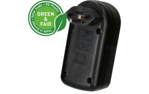 1941937_1 - Mediatech Abzweigstecker maxADAPT 2xT13, drehbar drehbar 320°, schwarz, Green & Fair