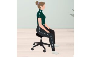Leitz Ergonomischer Sitzhocker schwarz, mit Rollen, Balance Komfortsitz