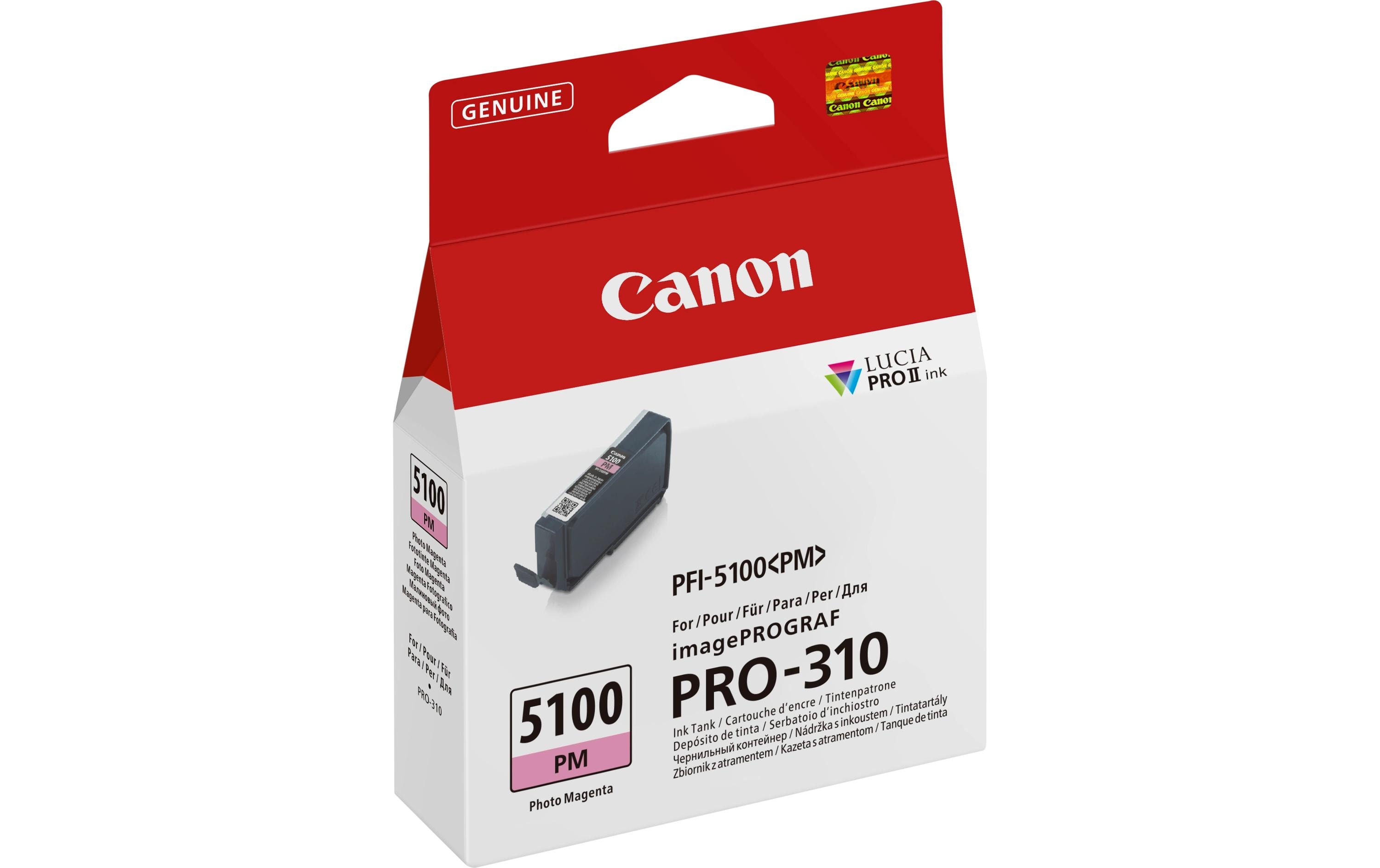 Tinte Canon PFI-5100PM Fotomagenta, PRO-310