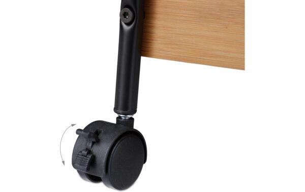 relaxdays Servierwagen Bambus Bambus, 70 x 49,5 x 28 cm