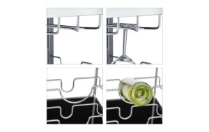 relaxdays Servierwagen Baron Stahl/Glas, 75 x 40 x 70 cm