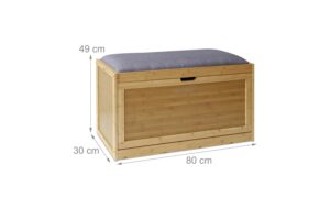 1947526_1 - Mediatech relaxdays Schuhbank Bambus, 49 x 80 x 30 cm